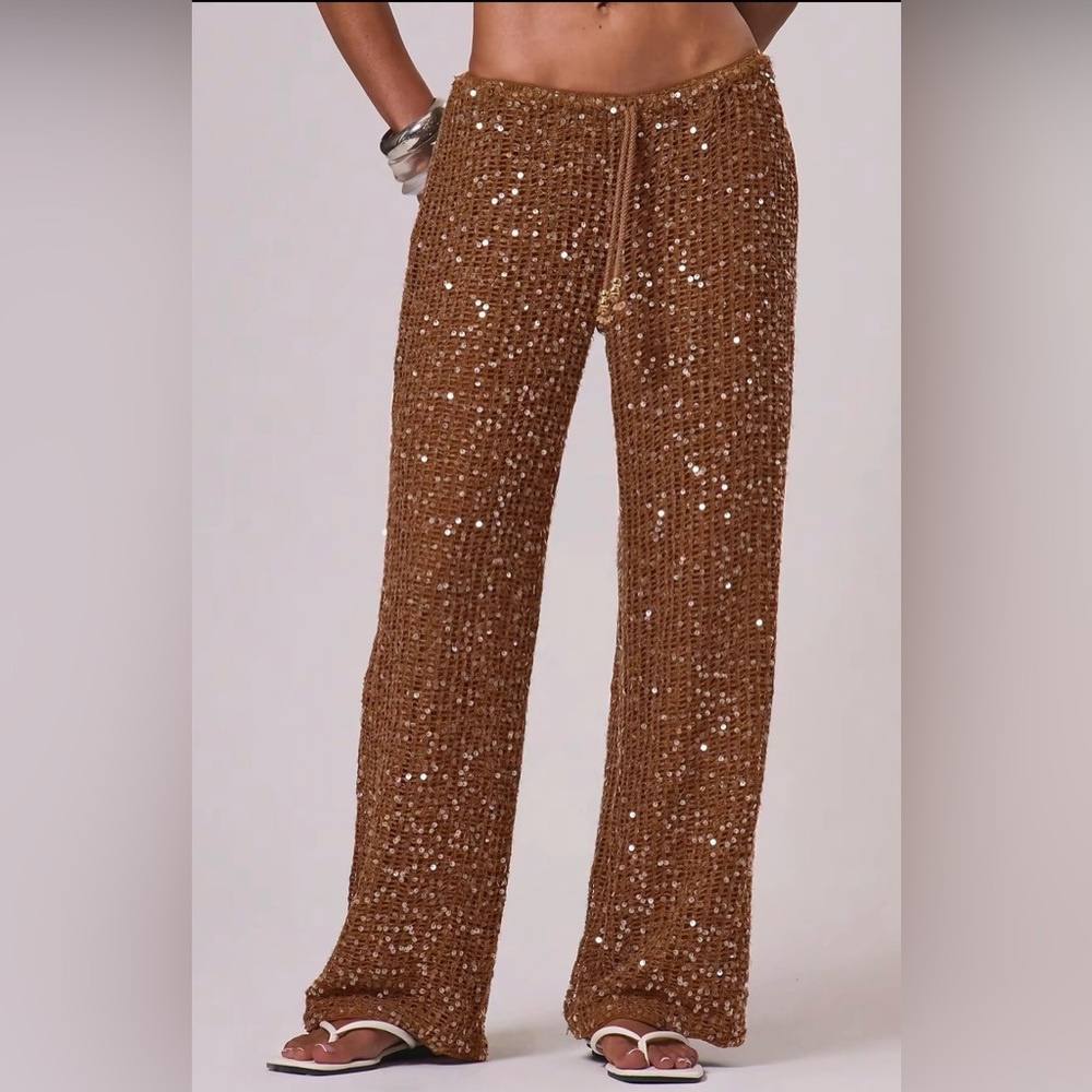 Y2K inspired sequin pants